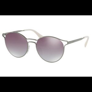 Prada cinema spr62s 53mm gunmetal sunglasses